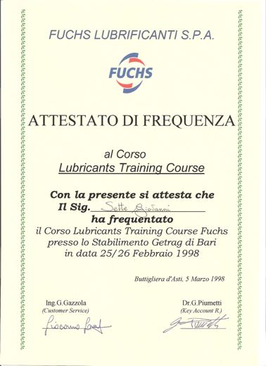 Lubricants Training Course