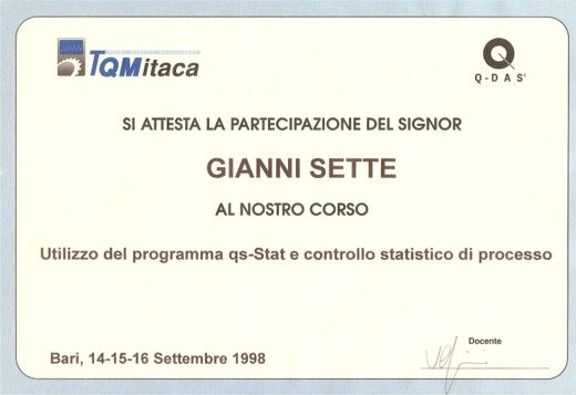 qs-STAT e controllo statistico di processo