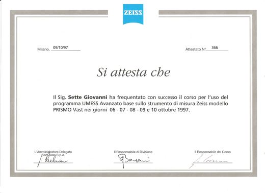 UMESS avanzato su Zeiss PRISMO VAST